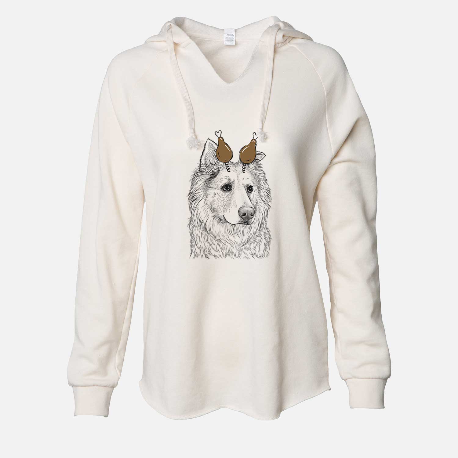 Thanksgiving Penny the Chow Mix - Cali Wave Hooded Sweatshirt