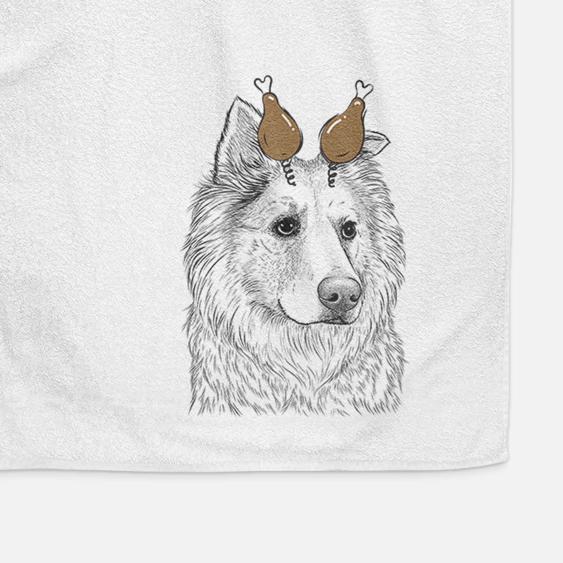 Penny the Chow Mix Decorative Hand Towel