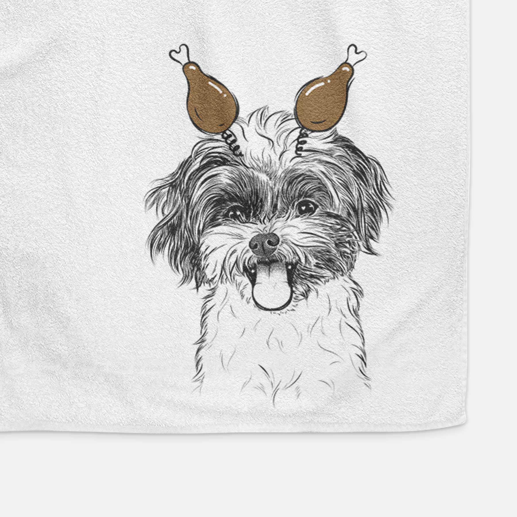 Pepper the Shihpoo Decorative Hand Towel