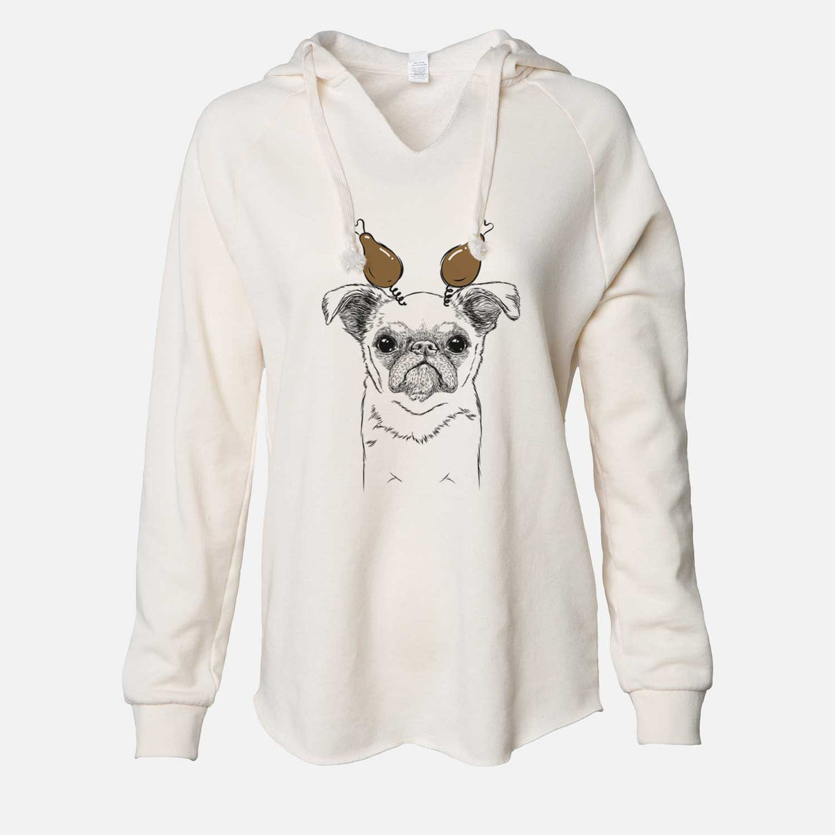 Thanksgiving Petit Penny the Brussels Griffon - Cali Wave Hooded Sweatshirt