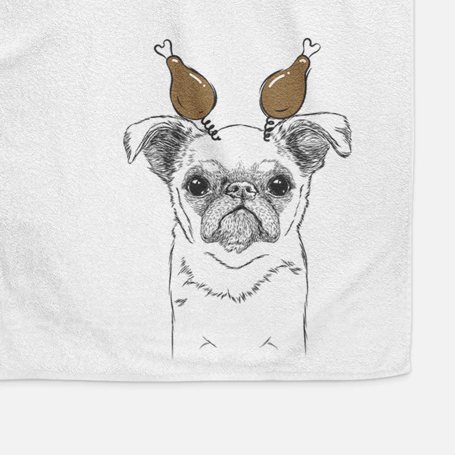 Petit Penny the Brussels Griffon Decorative Hand Towel