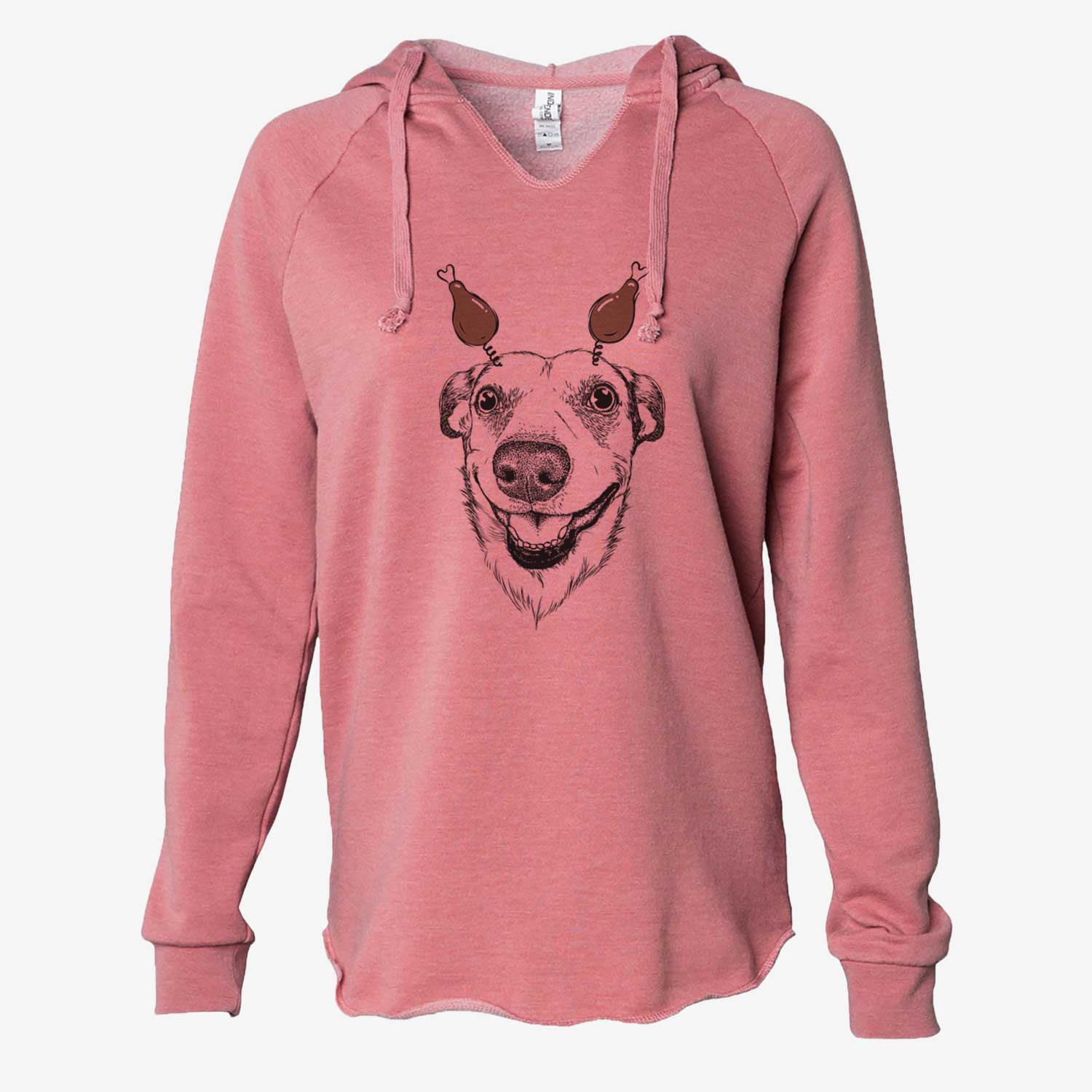 Thanksgiving Petrah the Staffy Mix - Cali Wave Hooded Sweatshirt