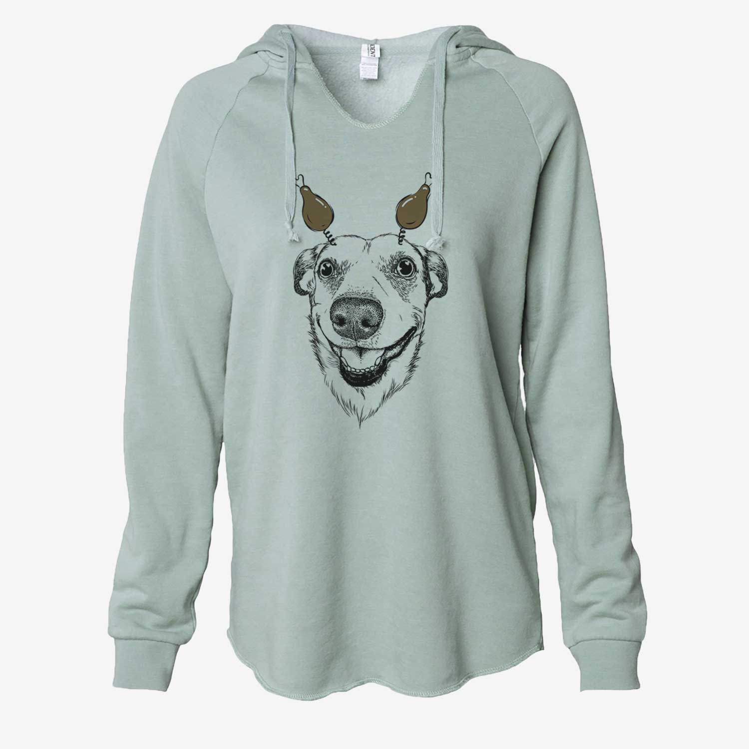 Thanksgiving Petrah the Staffy Mix - Cali Wave Hooded Sweatshirt