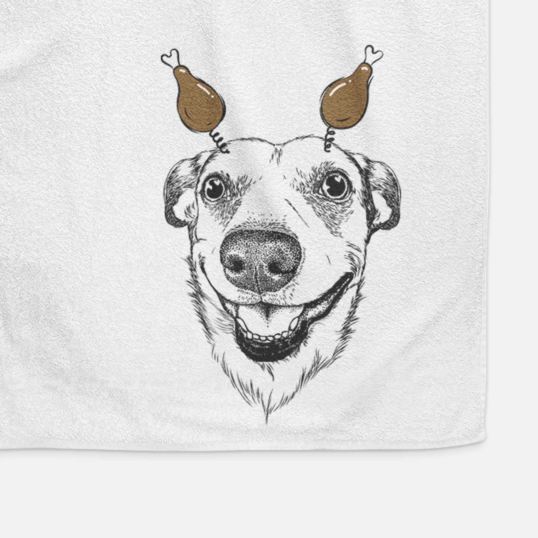 Petrah the Staffy Mix Decorative Hand Towel