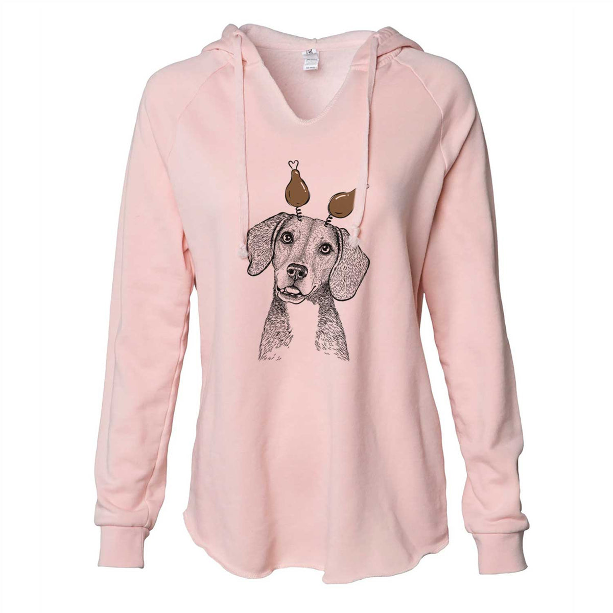 Thanksgiving Piggy the Beagle Mix - Cali Wave Hooded Sweatshirt