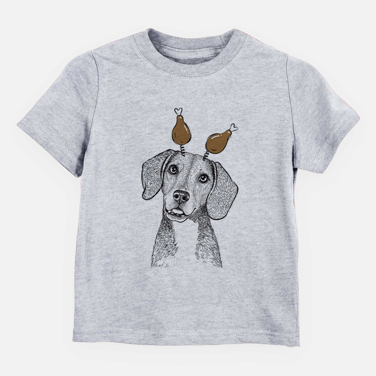 Thanksgiving Piggy the Beagle Mix - Kids/Youth/Toddler Shirt