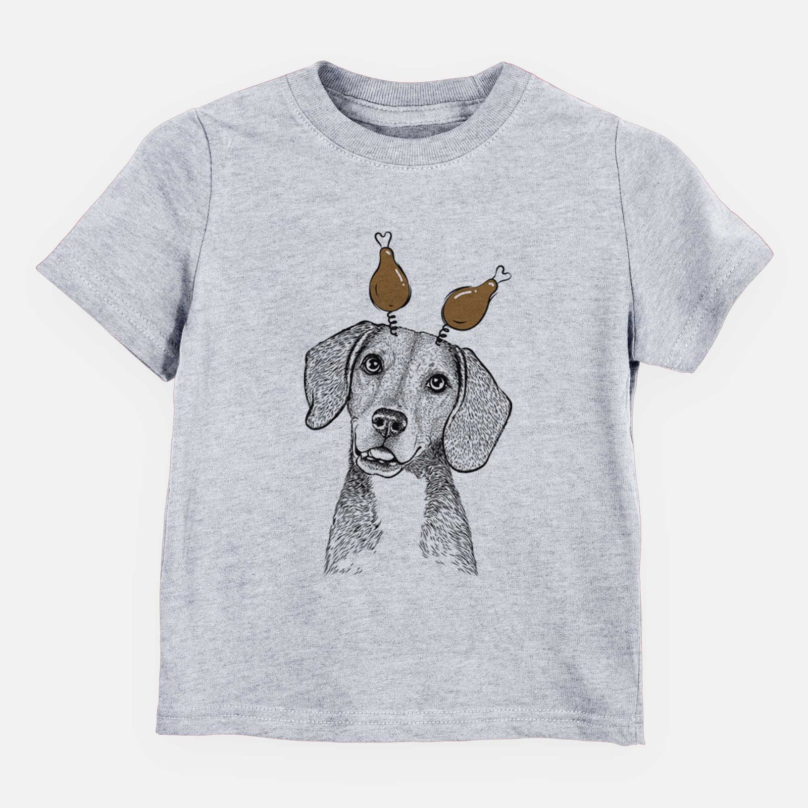Thanksgiving Piggy the Beagle Mix - Kids/Youth/Toddler Shirt
