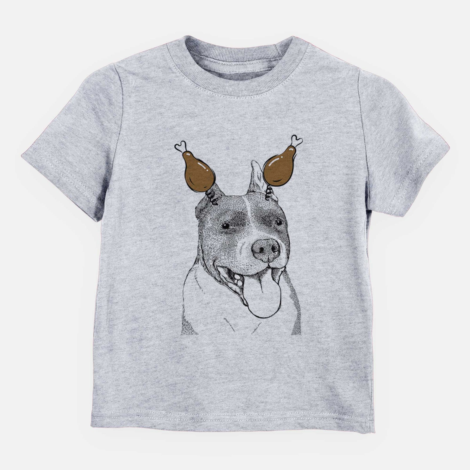 Thanksgiving Piggy the American Staffordshire Terrier - Kids/Youth/Toddler Shirt