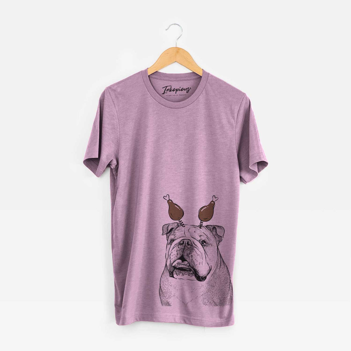 Thanksgiving Piggy the English Bulldog - Unisex Crewneck