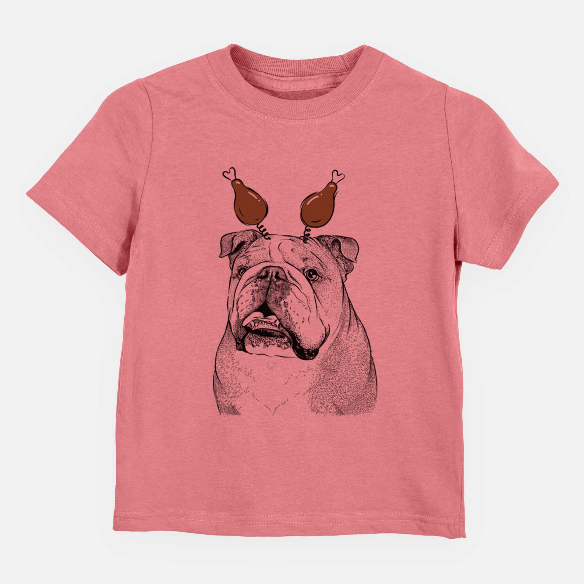 Thanksgiving Piggy the English Bulldog - Kids/Youth/Toddler Shirt