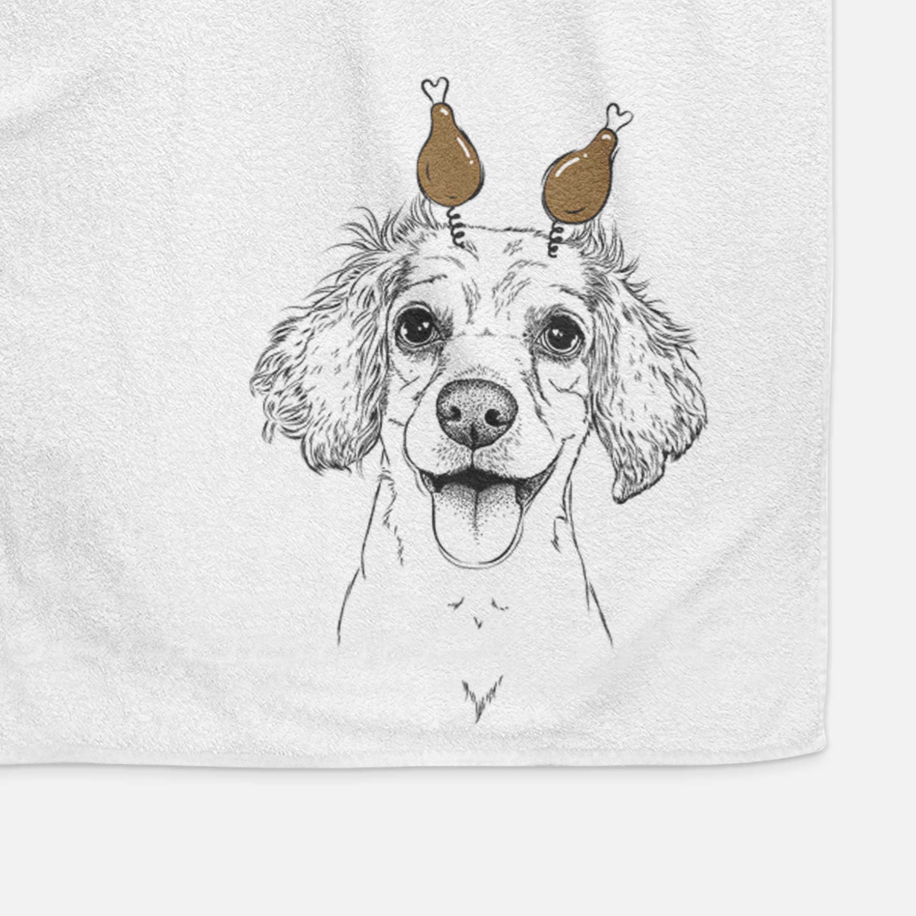 Piglet the Dachshund Mix Decorative Hand Towel