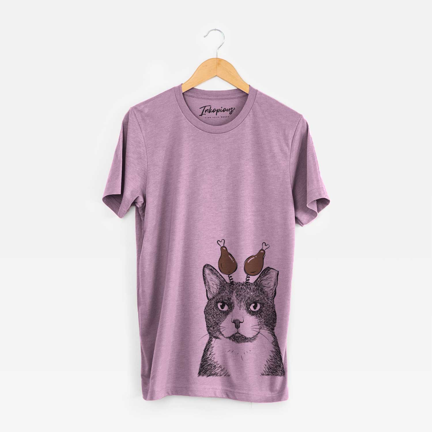 Thanksgiving Pinky the Tuxedo Cat - Unisex Crewneck