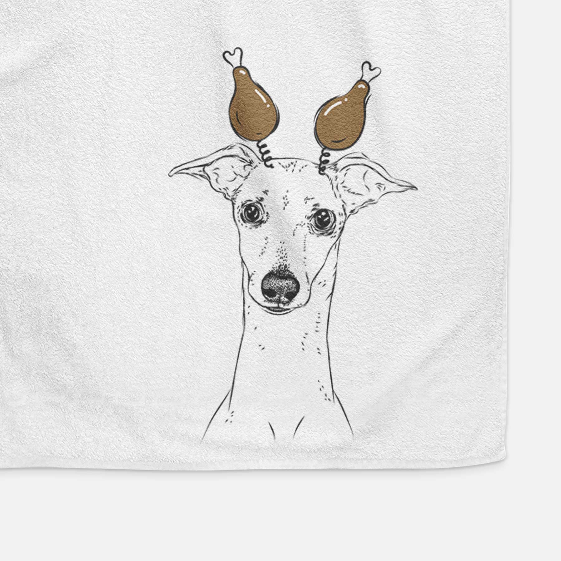 Pip the Italian Greyhound Decorative Hand Towel