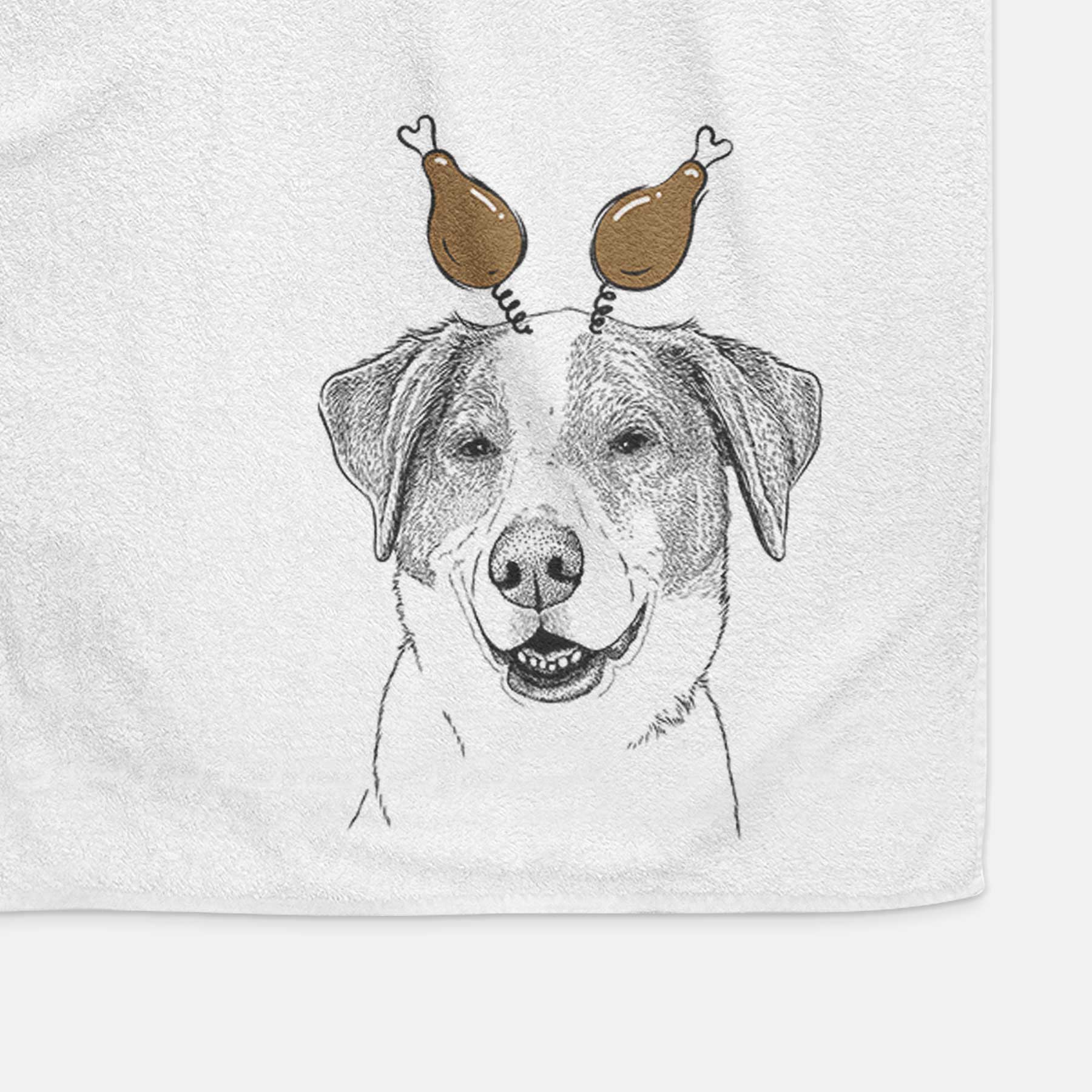 Piper Pilot the Hound Mix Decorative Hand Towel