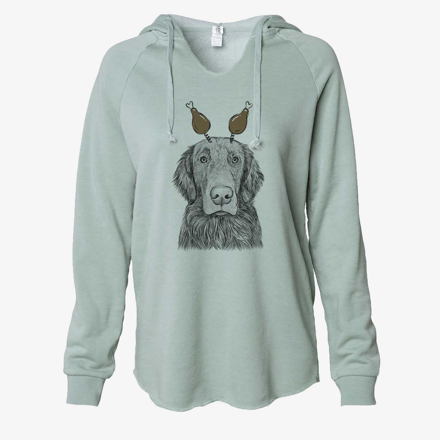 Thanksgiving Pippin the Flat Coated Retriever - Cali Wave Hooded Sweatshirt