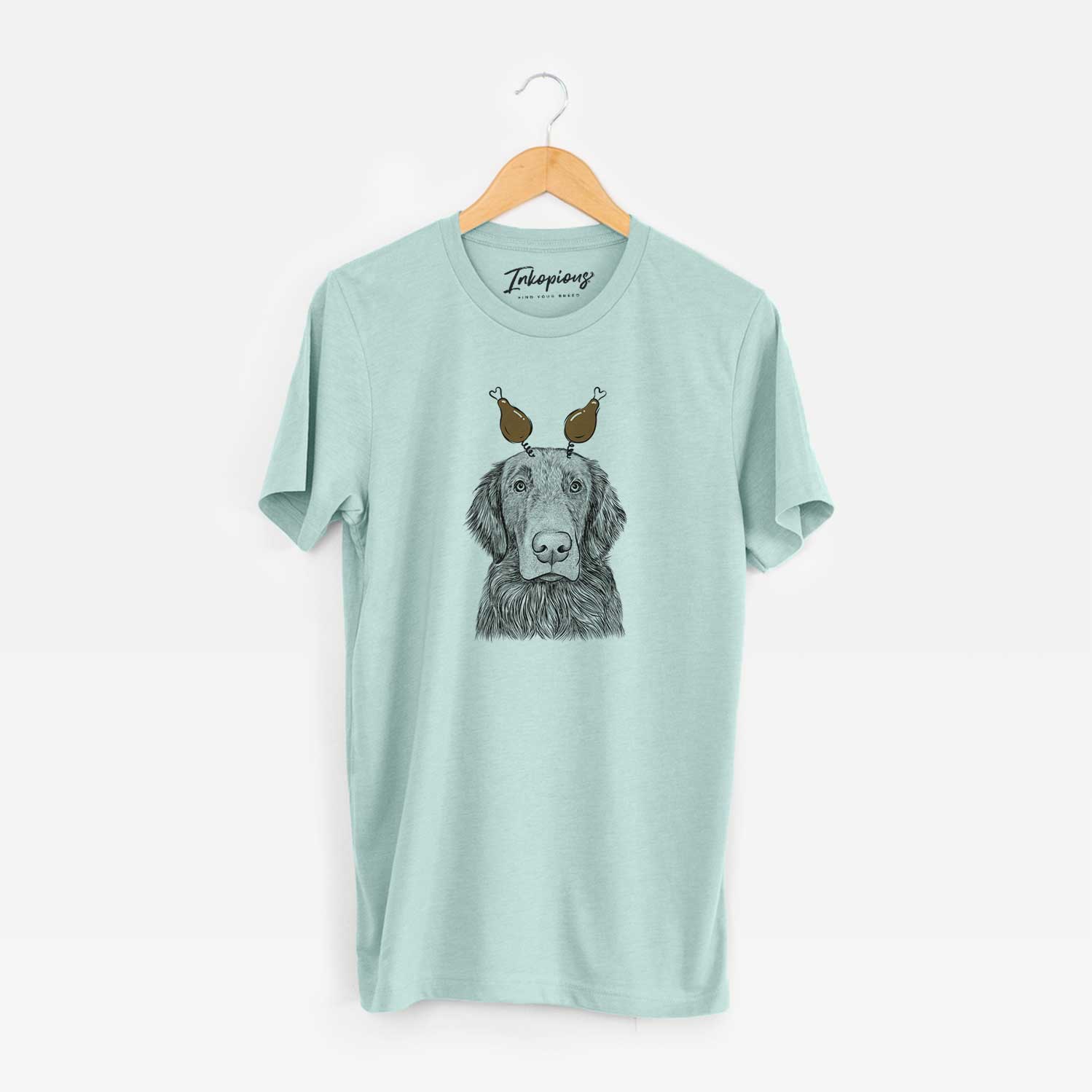 Thanksgiving Pippin the Flat Coated Retriever - Unisex Crewneck