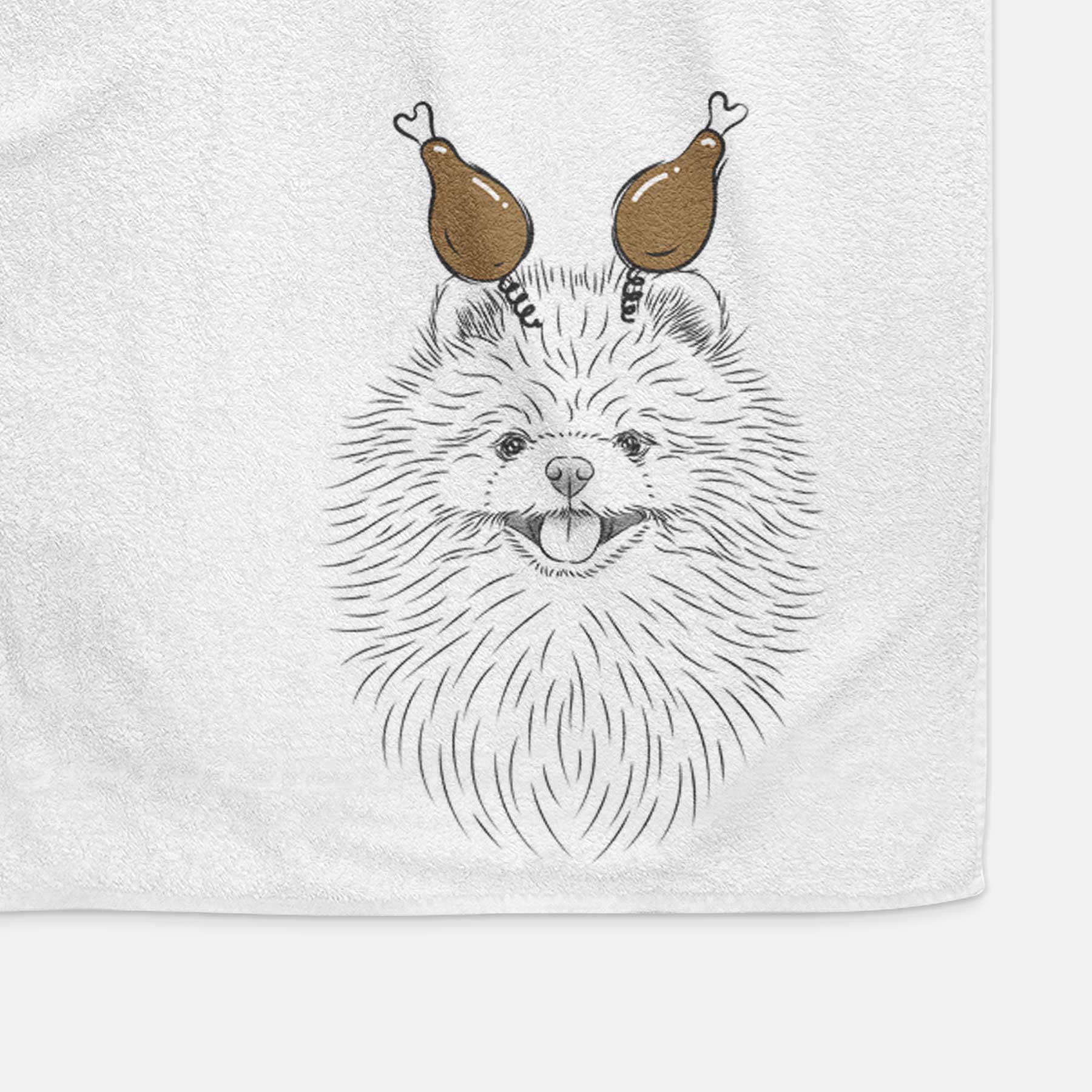 Pirro the Pomeranian Decorative Hand Towel