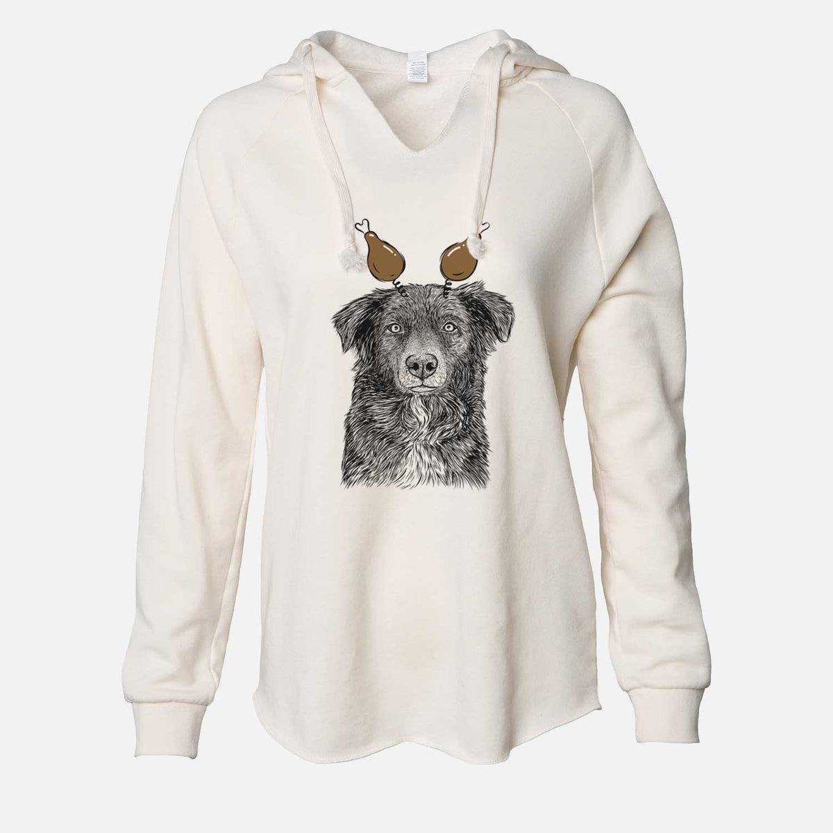 Thanksgiving Pixel the Australian Shepherd - Cali Wave Hooded Sweatshirt
