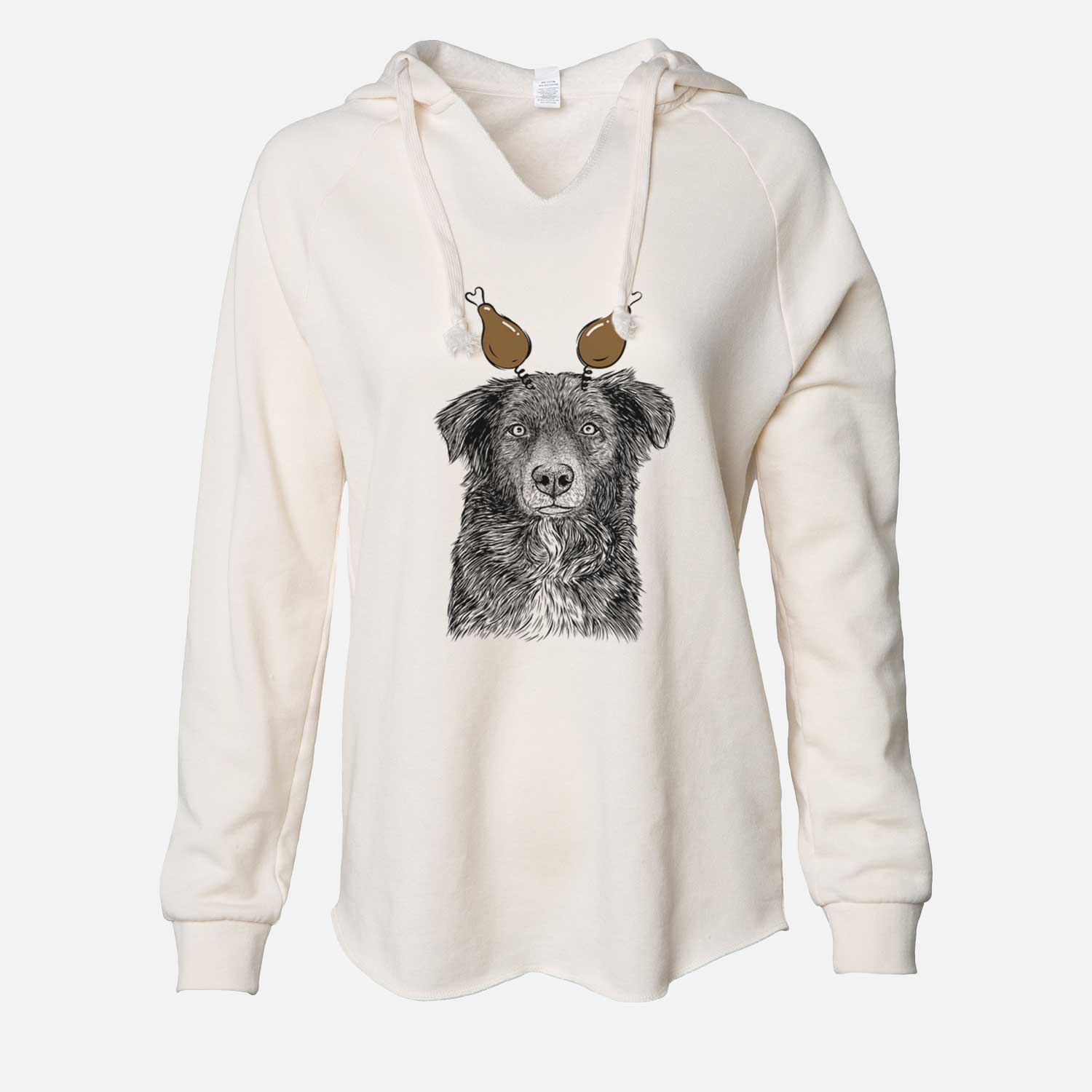 Thanksgiving Pixel the Australian Shepherd - Cali Wave Hooded Sweatshirt