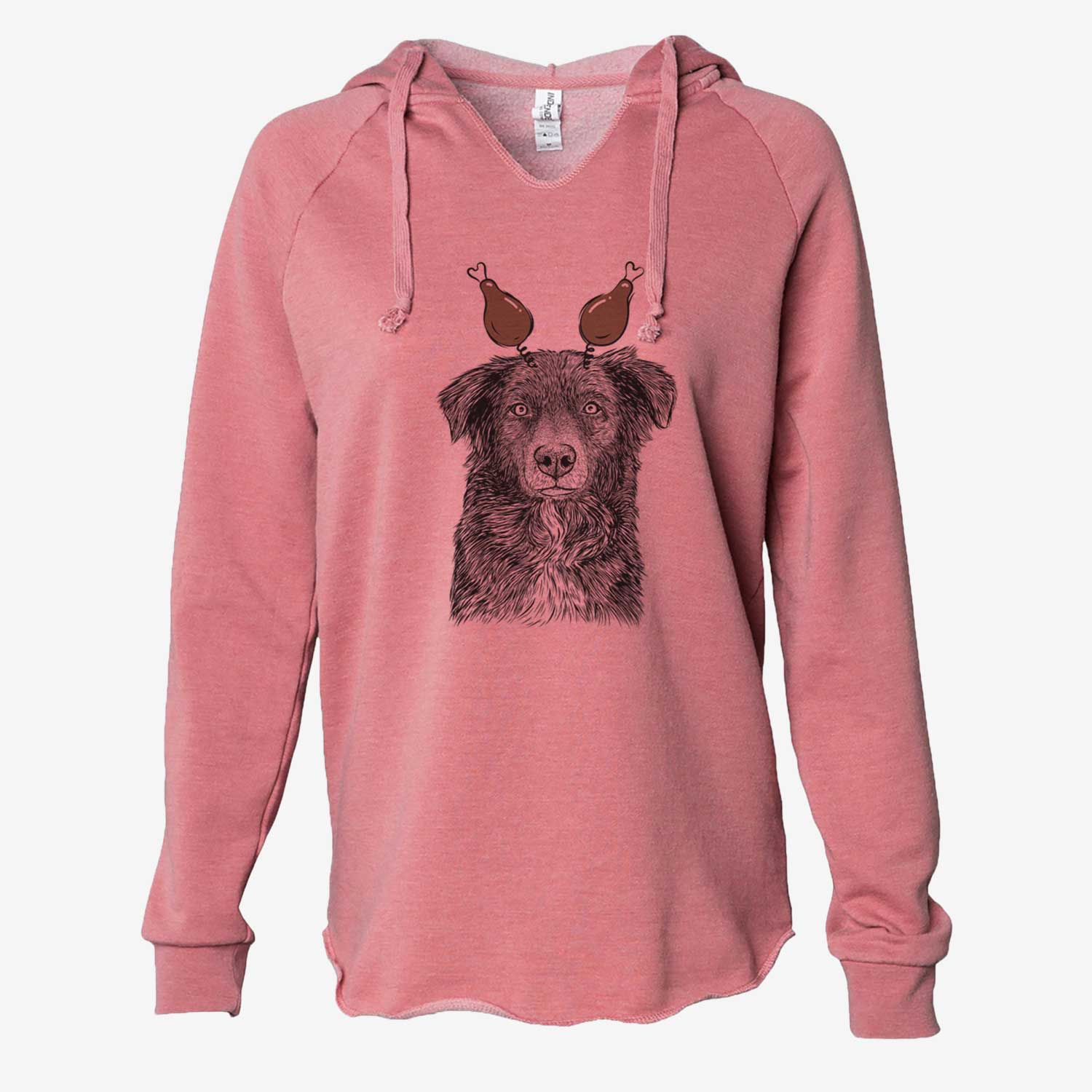Thanksgiving Pixel the Australian Shepherd - Cali Wave Hooded Sweatshirt