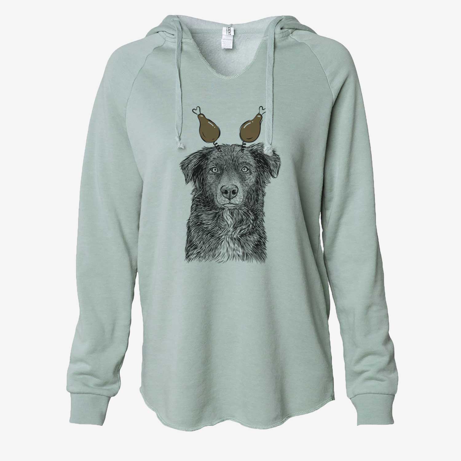 Thanksgiving Pixel the Australian Shepherd - Cali Wave Hooded Sweatshirt