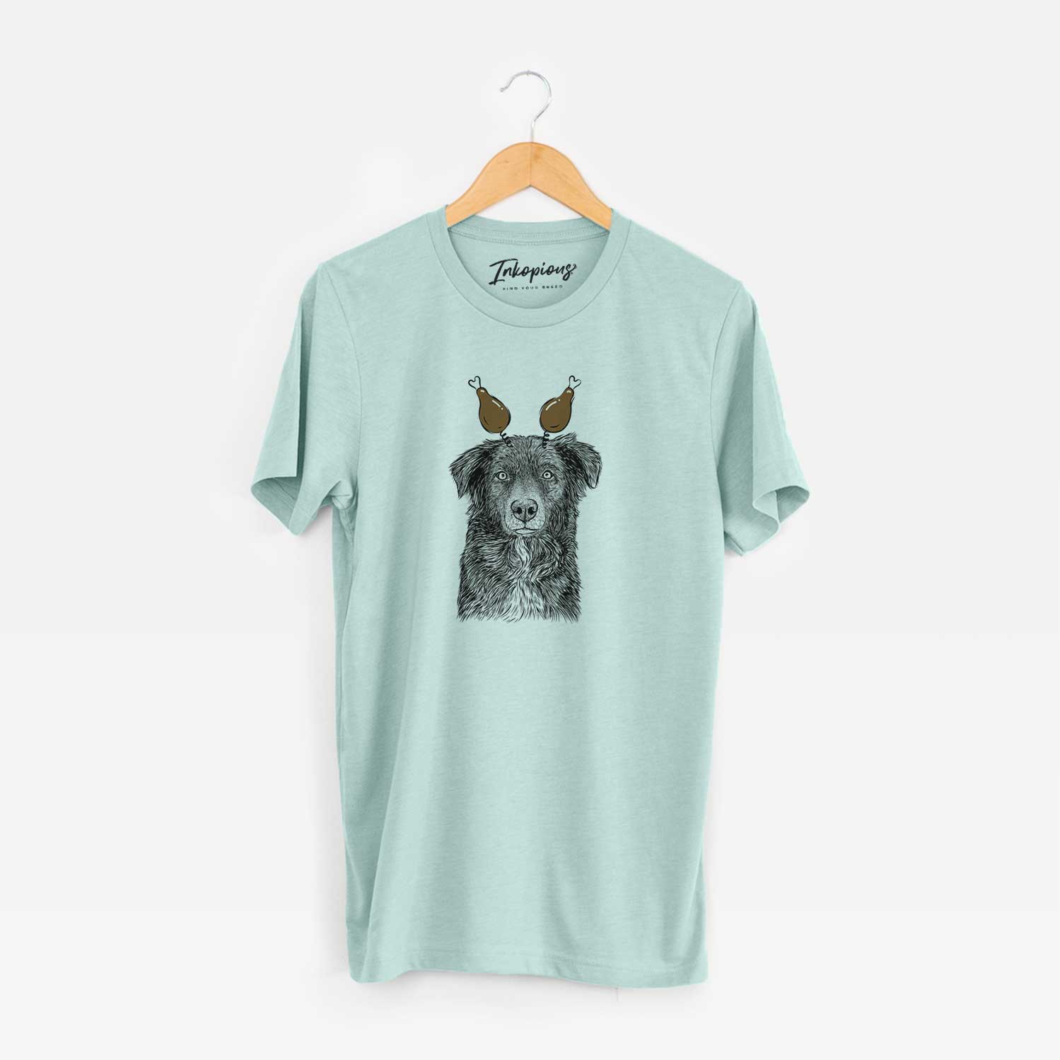Thanksgiving Pixel the Australian Shepherd - Unisex Crewneck