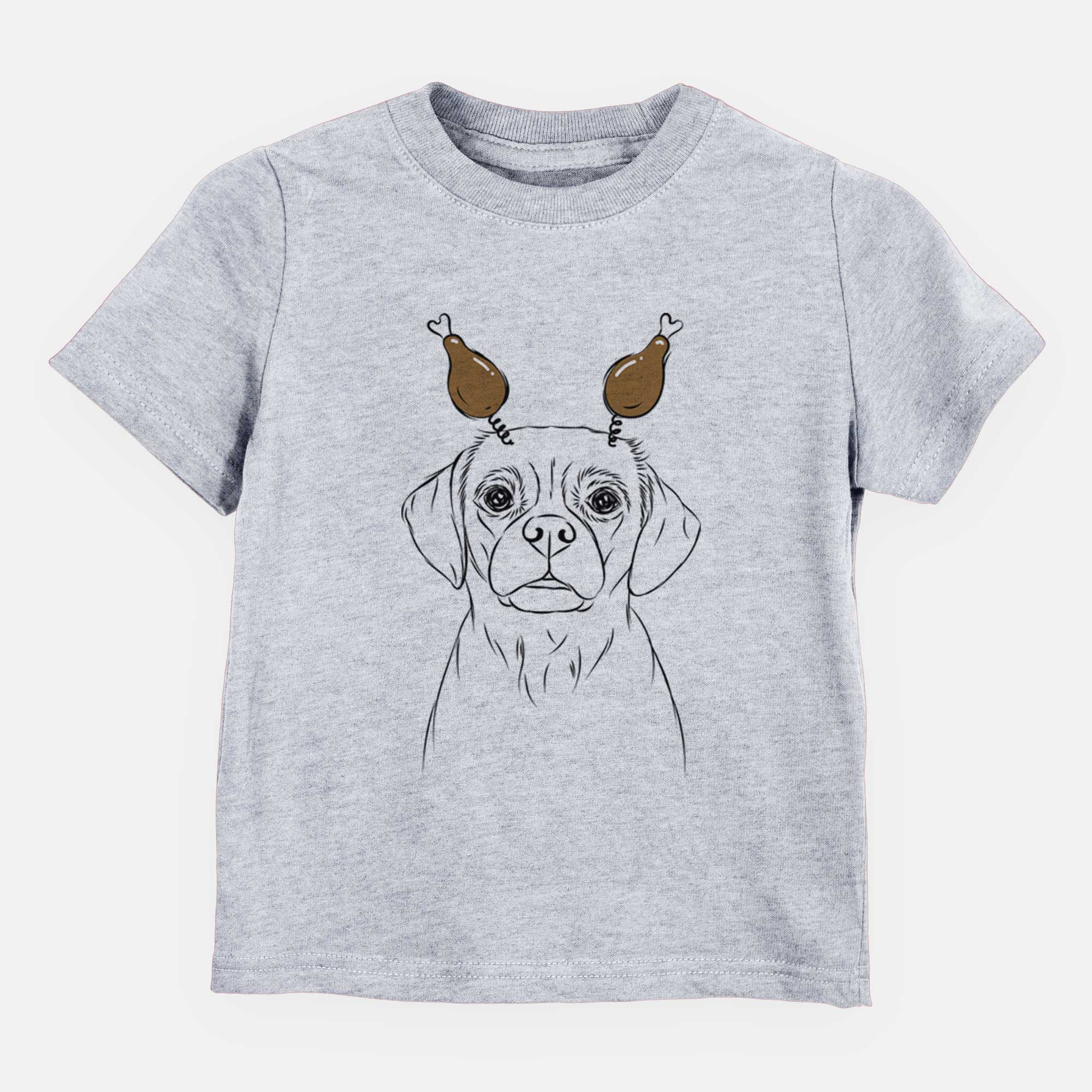 Thanksgiving Popcorn the Puggle - Kids/Youth/Toddler Shirt