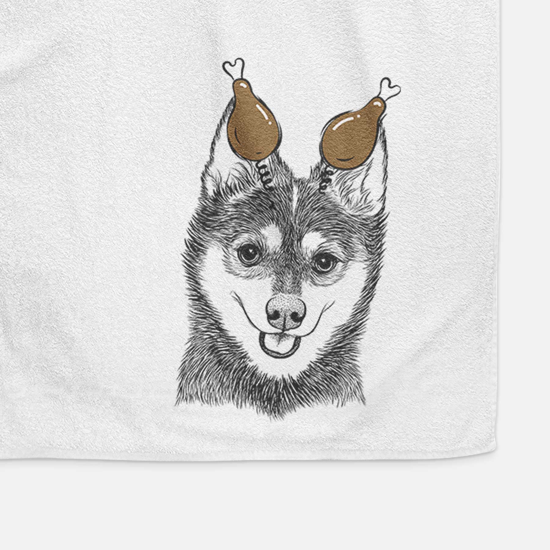 Posey the Alaskan Klee Kai Decorative Hand Towel