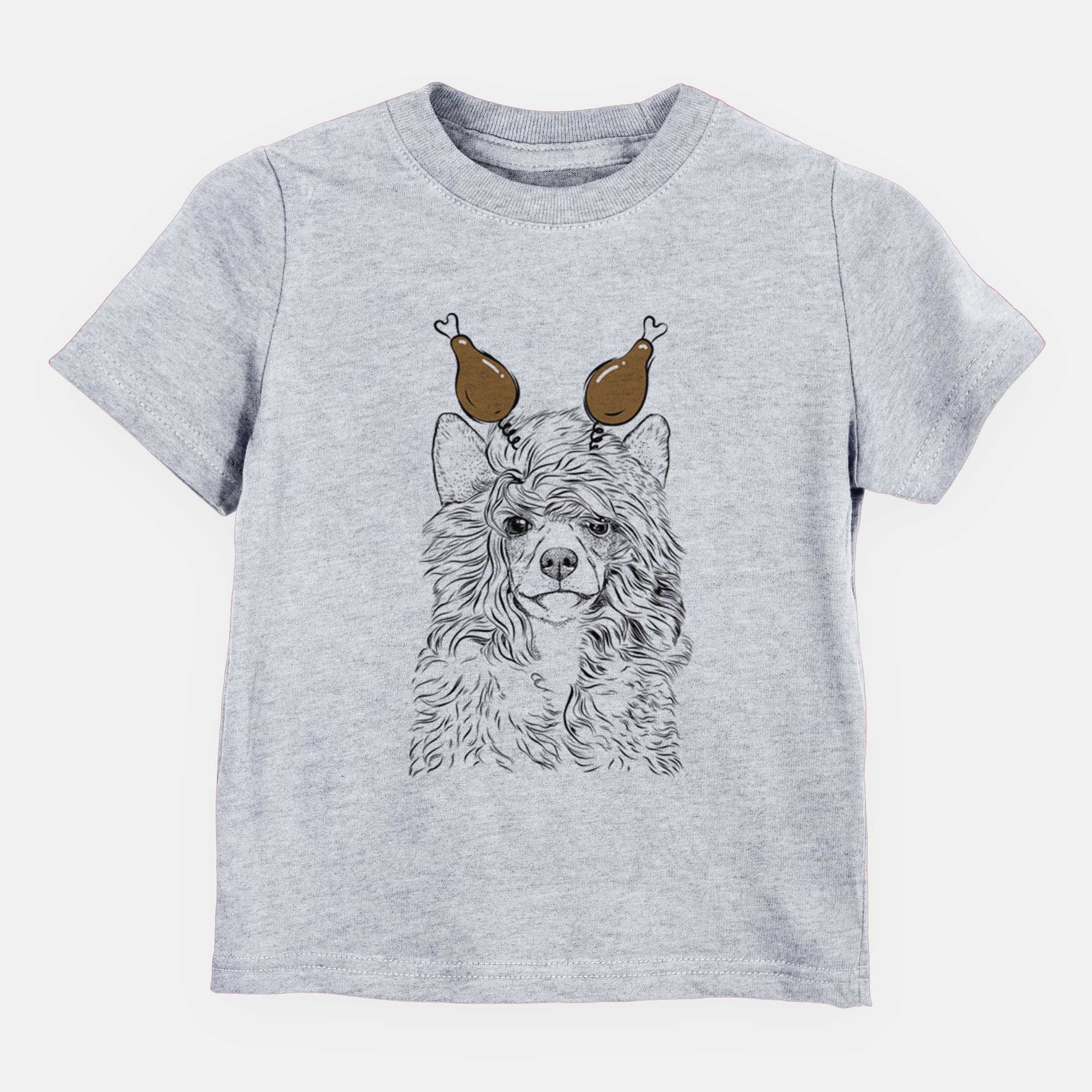 Thanksgiving Preston the Powderpuff Chinese Crested - Kids/Youth/Toddler Shirt