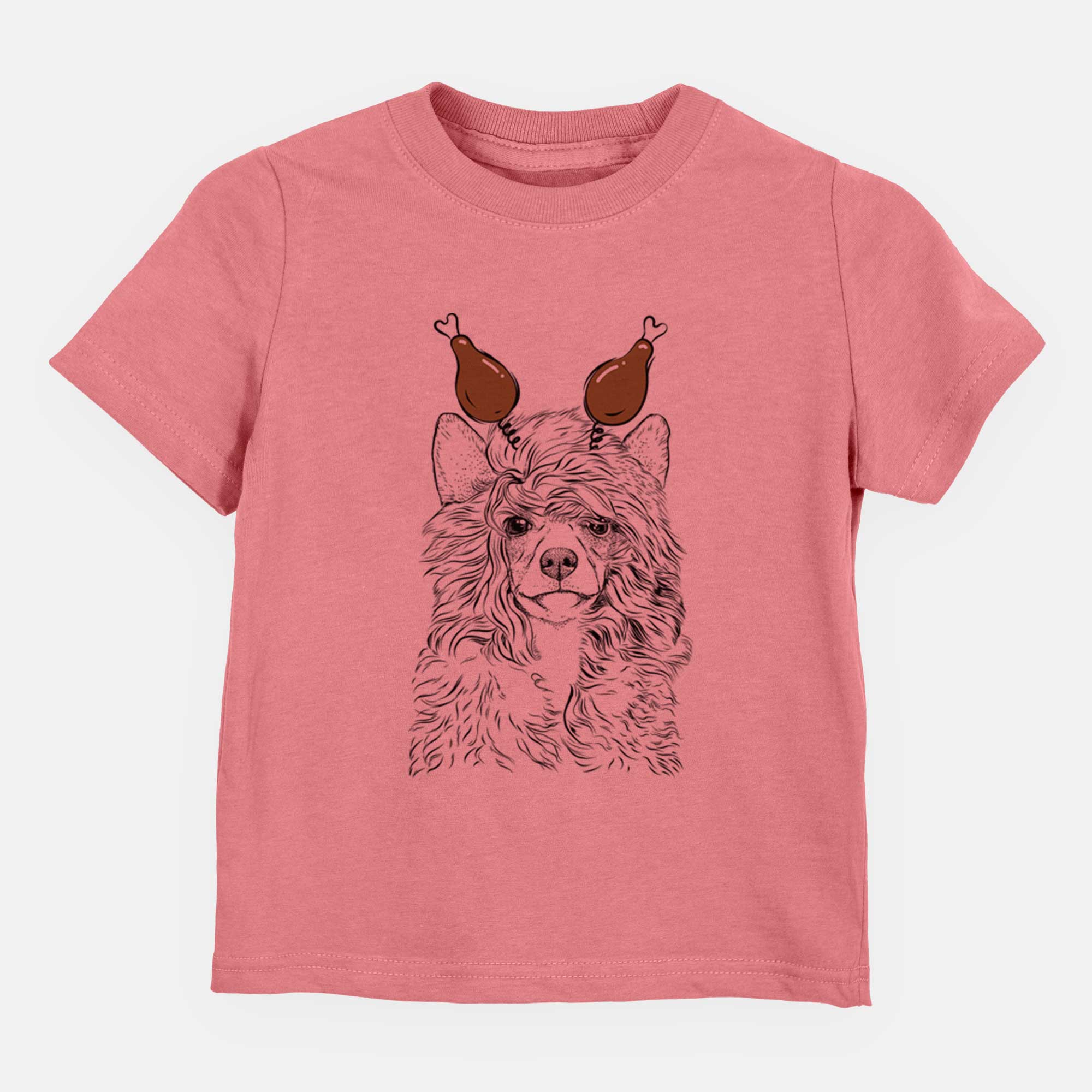 Thanksgiving Preston the Powderpuff Chinese Crested - Kids/Youth/Toddler Shirt