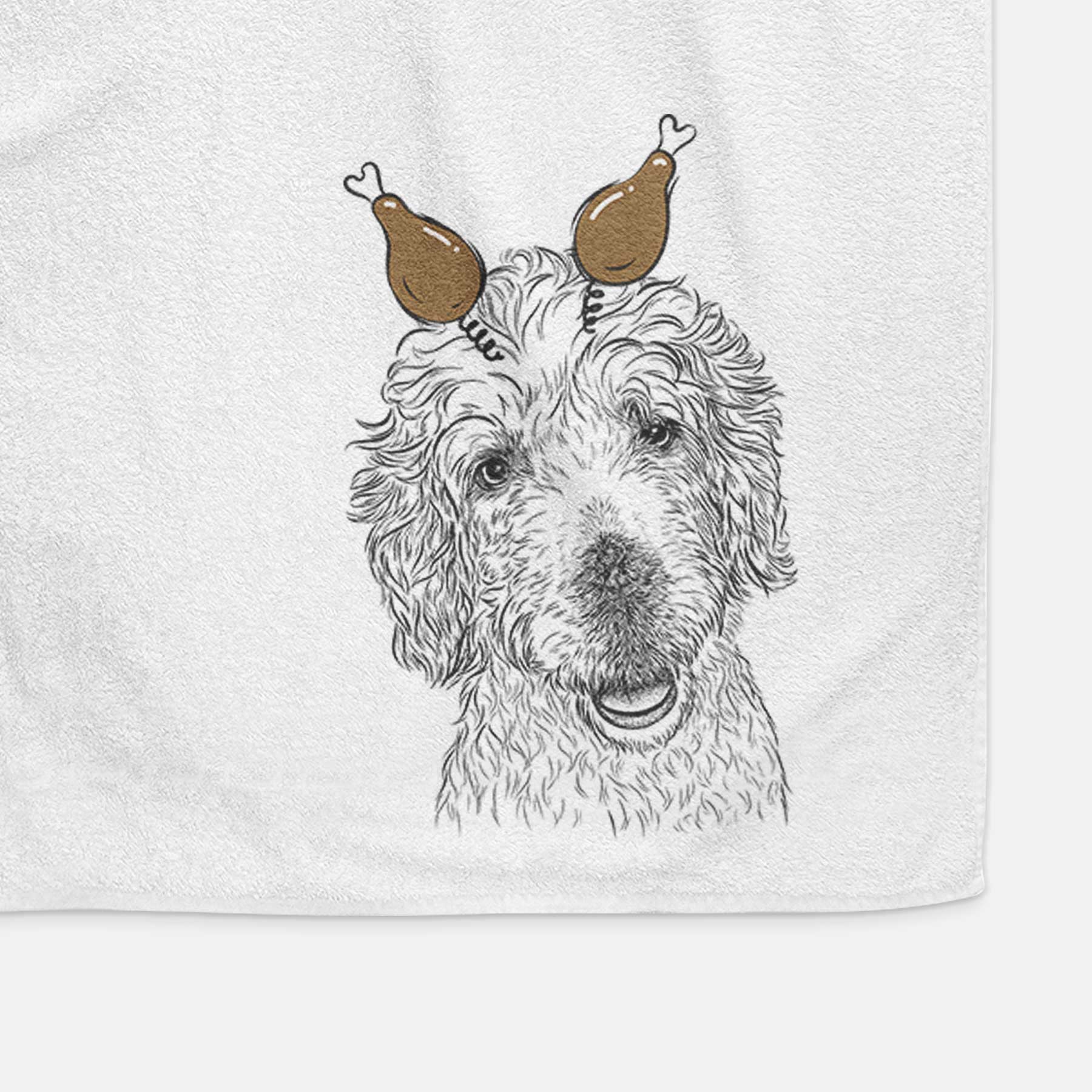 Preston the Labradoodle Decorative Hand Towel