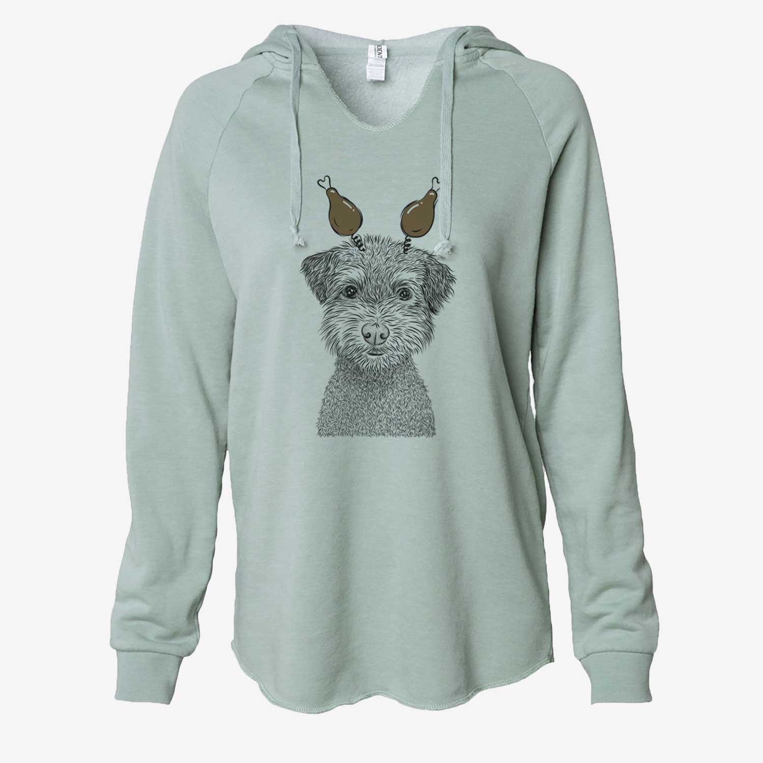 Thanksgiving Pretzel the Schnoodle - Cali Wave Hooded Sweatshirt