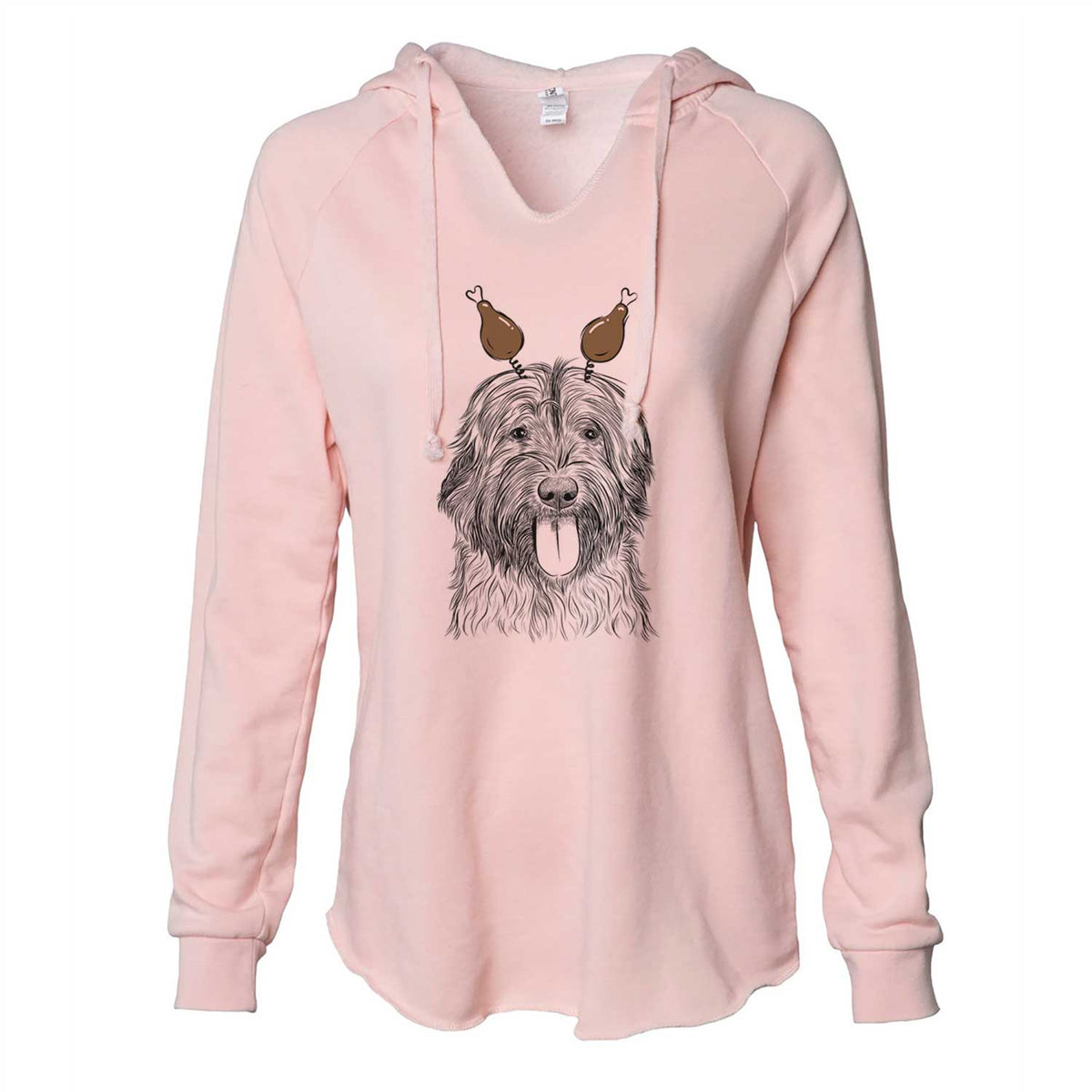 Thanksgiving Puig the Catalan Sheepdog - Cali Wave Hooded Sweatshirt