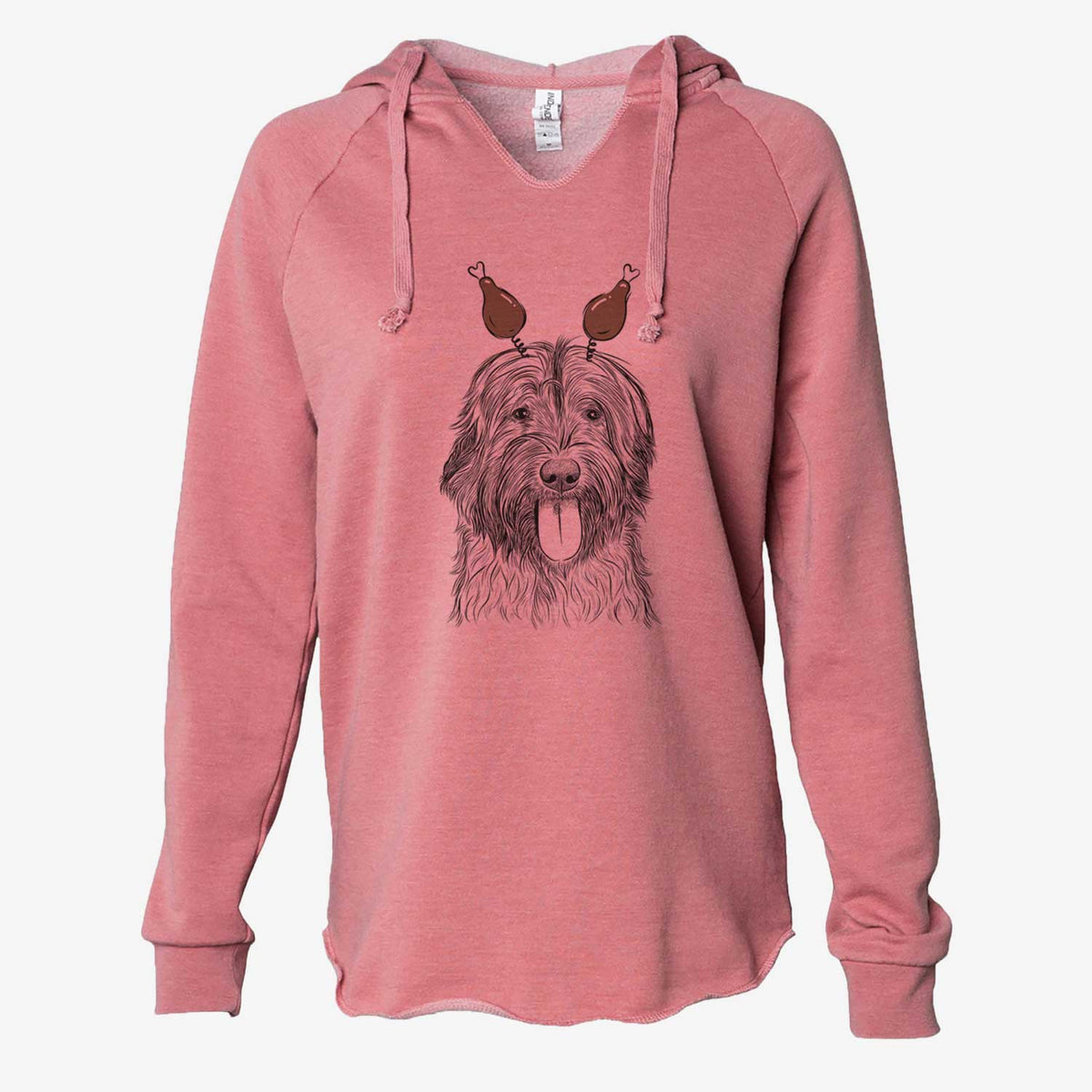 Thanksgiving Puig the Catalan Sheepdog - Cali Wave Hooded Sweatshirt