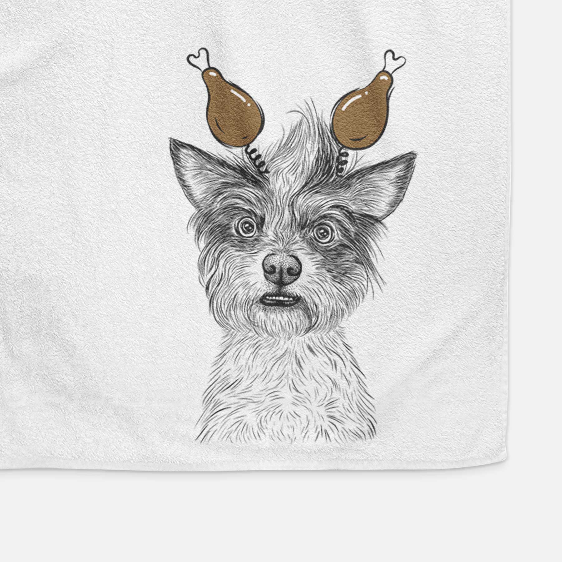 Quigley the Mixed Breed Decorative Hand Towel