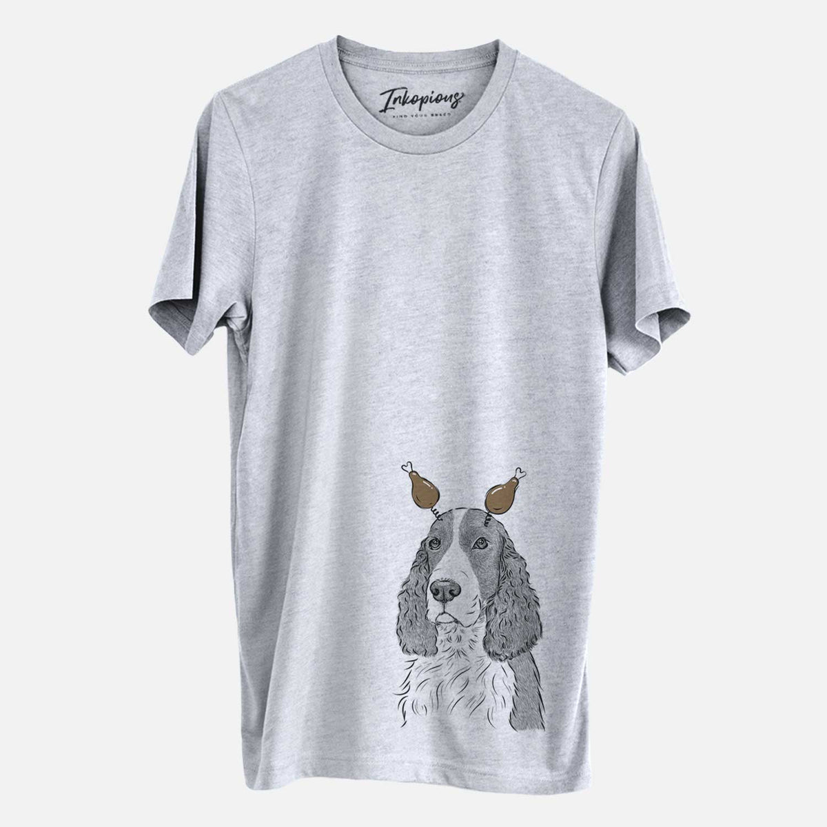 Thanksgiving Quincy the English Springer Spaniel - Unisex Crewneck