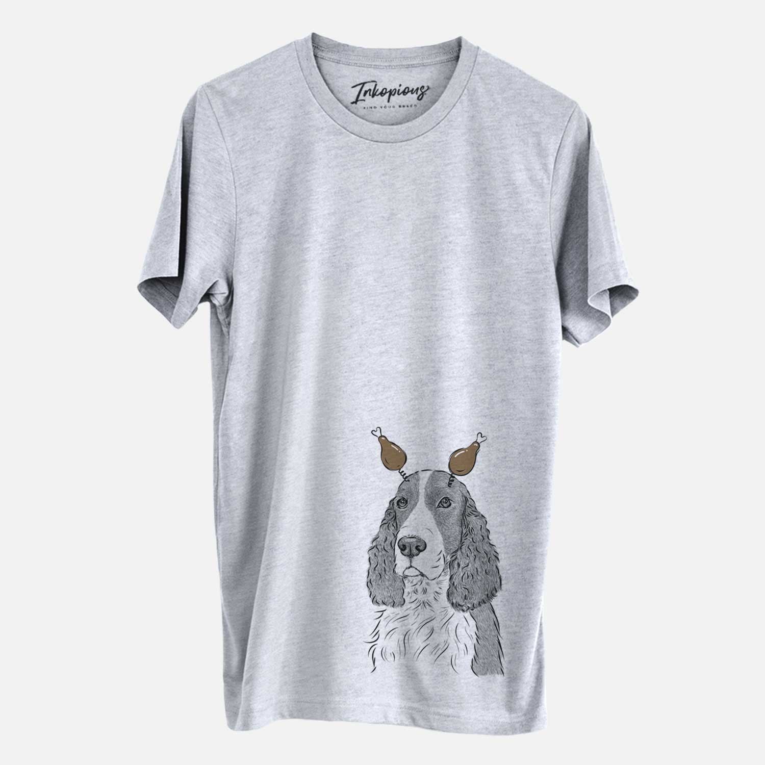 Thanksgiving Quincy the English Springer Spaniel - Unisex Crewneck