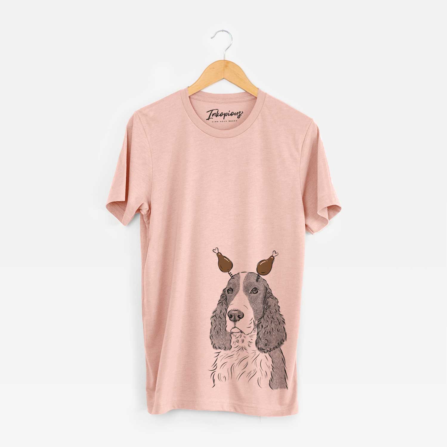 Thanksgiving Quincy the English Springer Spaniel - Unisex Crewneck