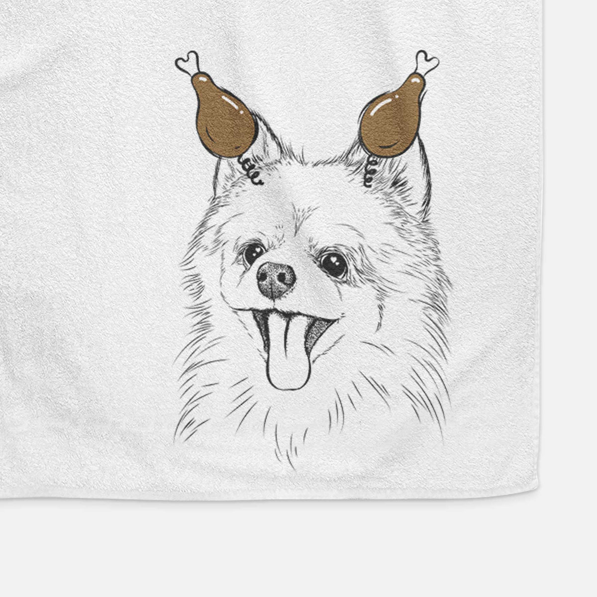 Quinn the Pomeranian Decorative Hand Towel