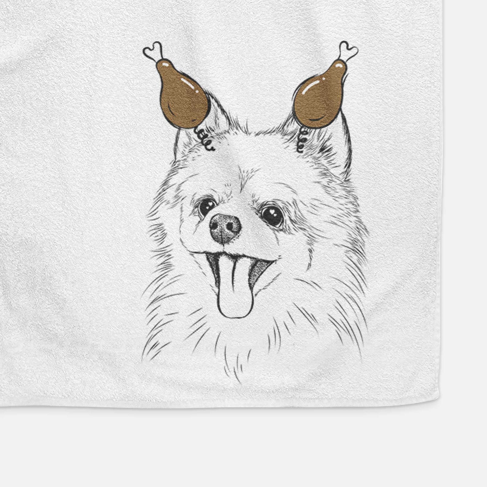 Quinn the Pomeranian Decorative Hand Towel