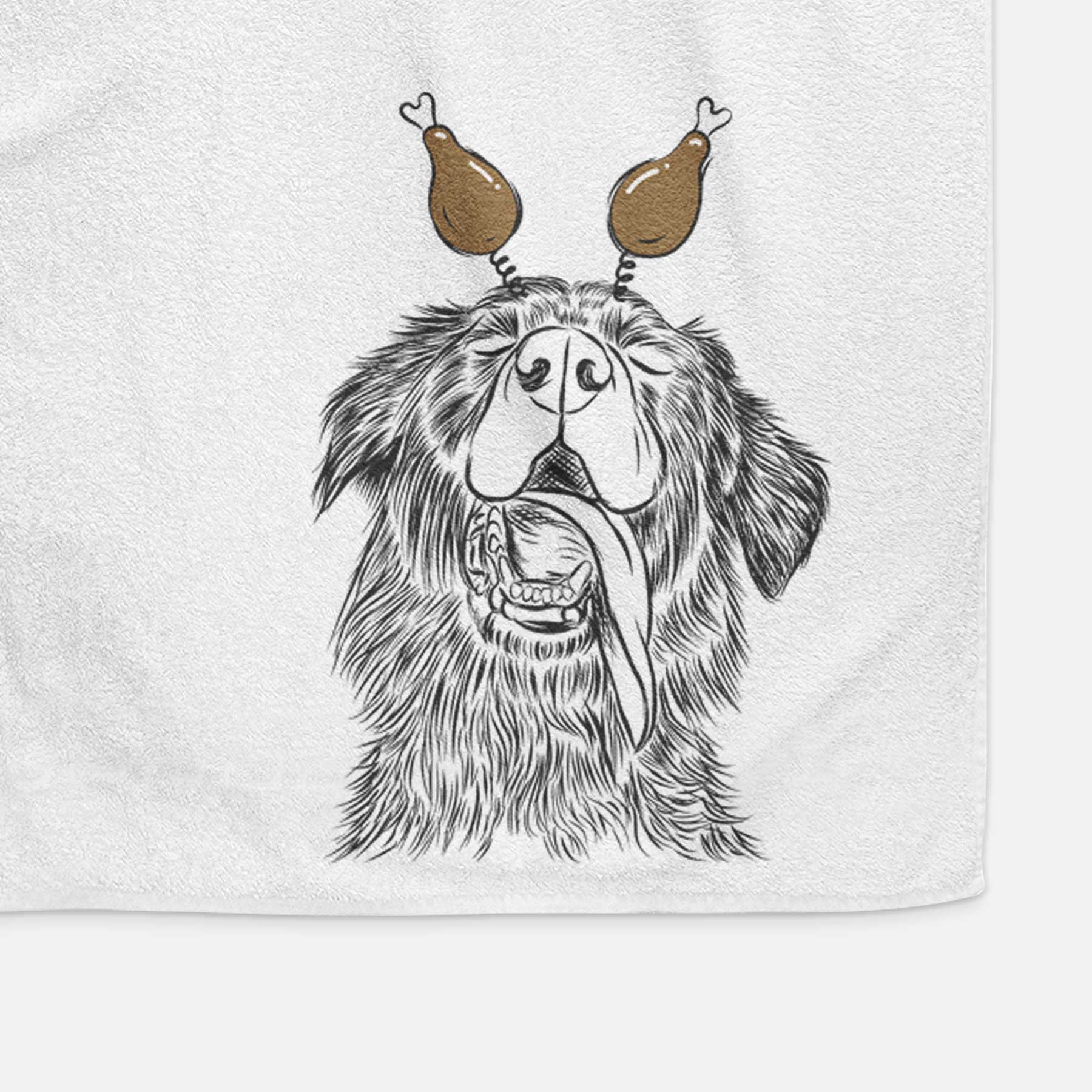 Quint the Mixed Breed Decorative Hand Towel