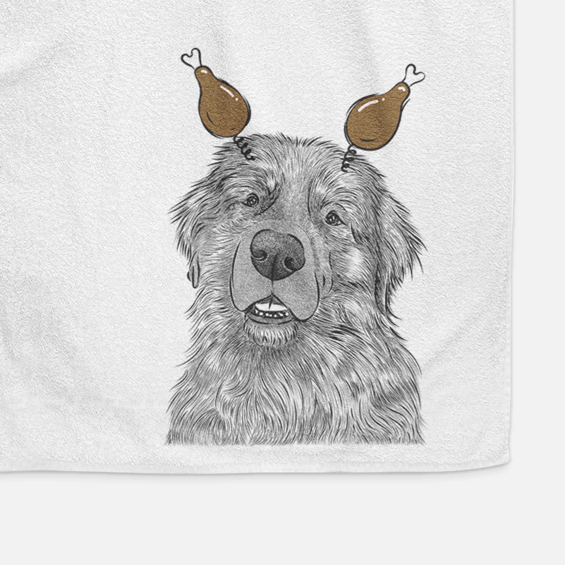 Ralph the Leonberger Decorative Hand Towel