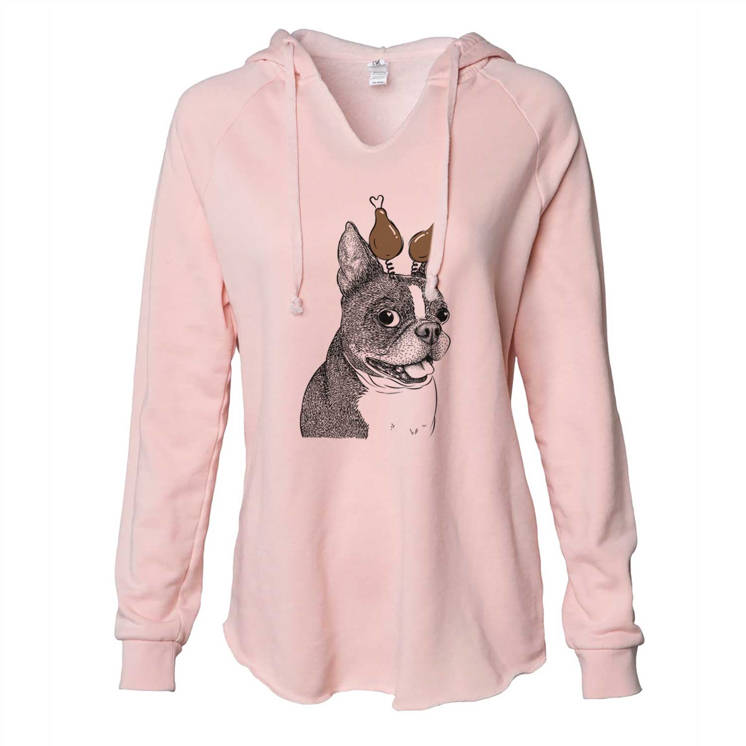 Thanksgiving Ralphie the Boston Terrier - Cali Wave Hooded Sweatshirt