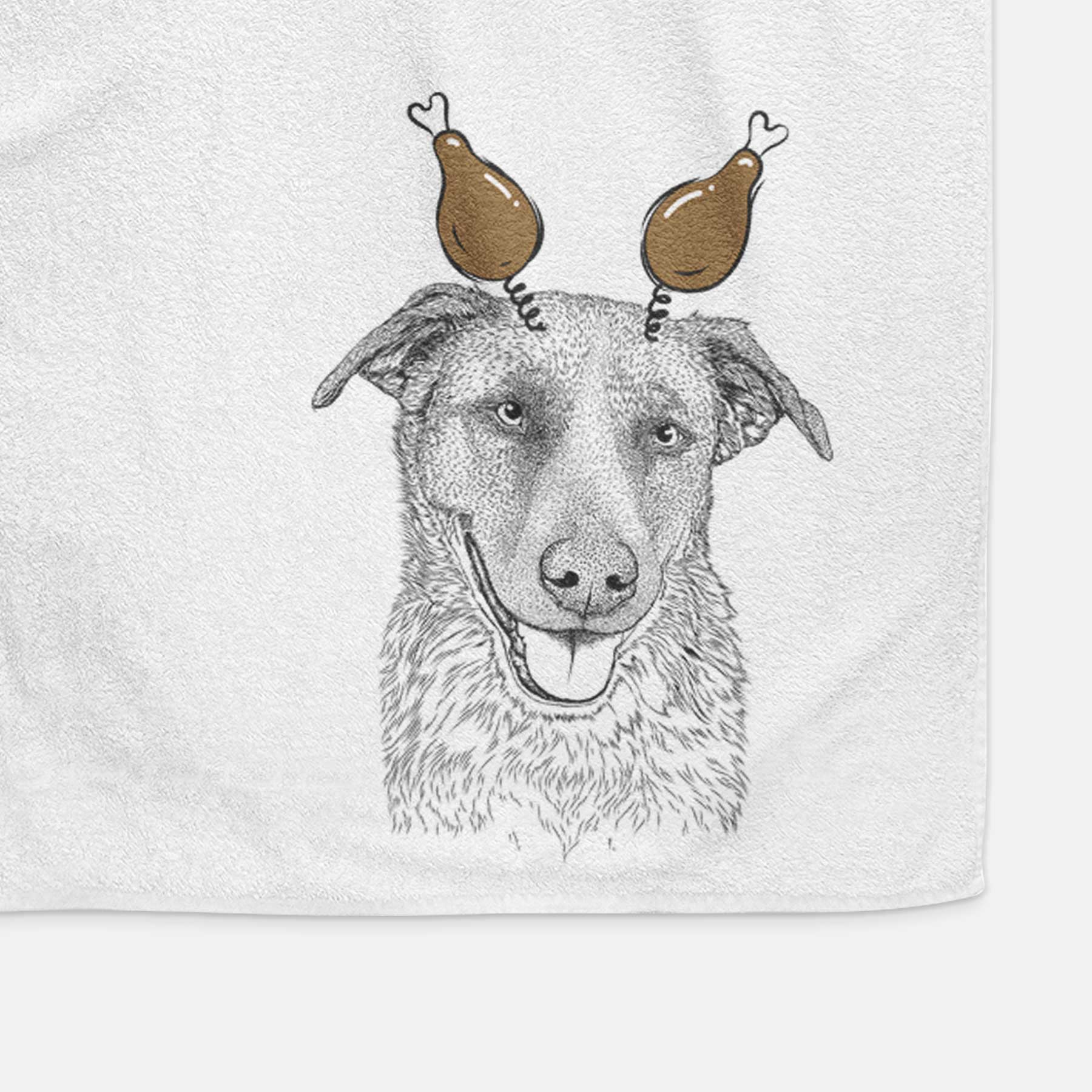 Reef the Mixed Breed Decorative Hand Towel