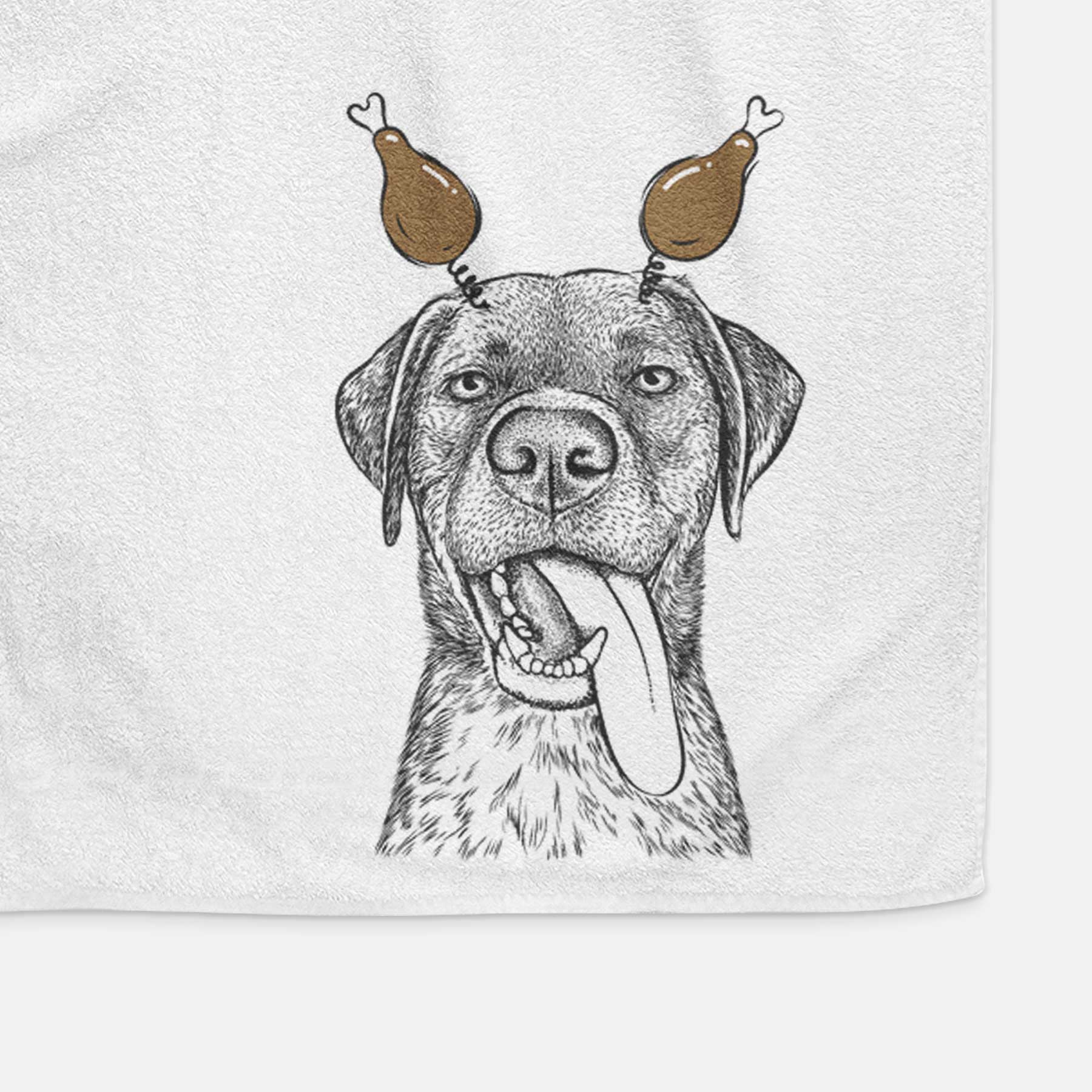 Reese the Mixed Breed Decorative Hand Towel