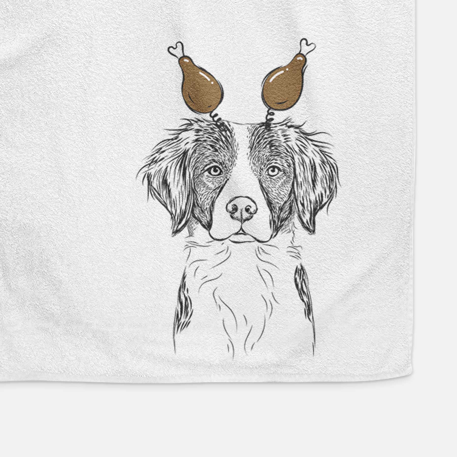 Remi the Brittany Decorative Hand Towel