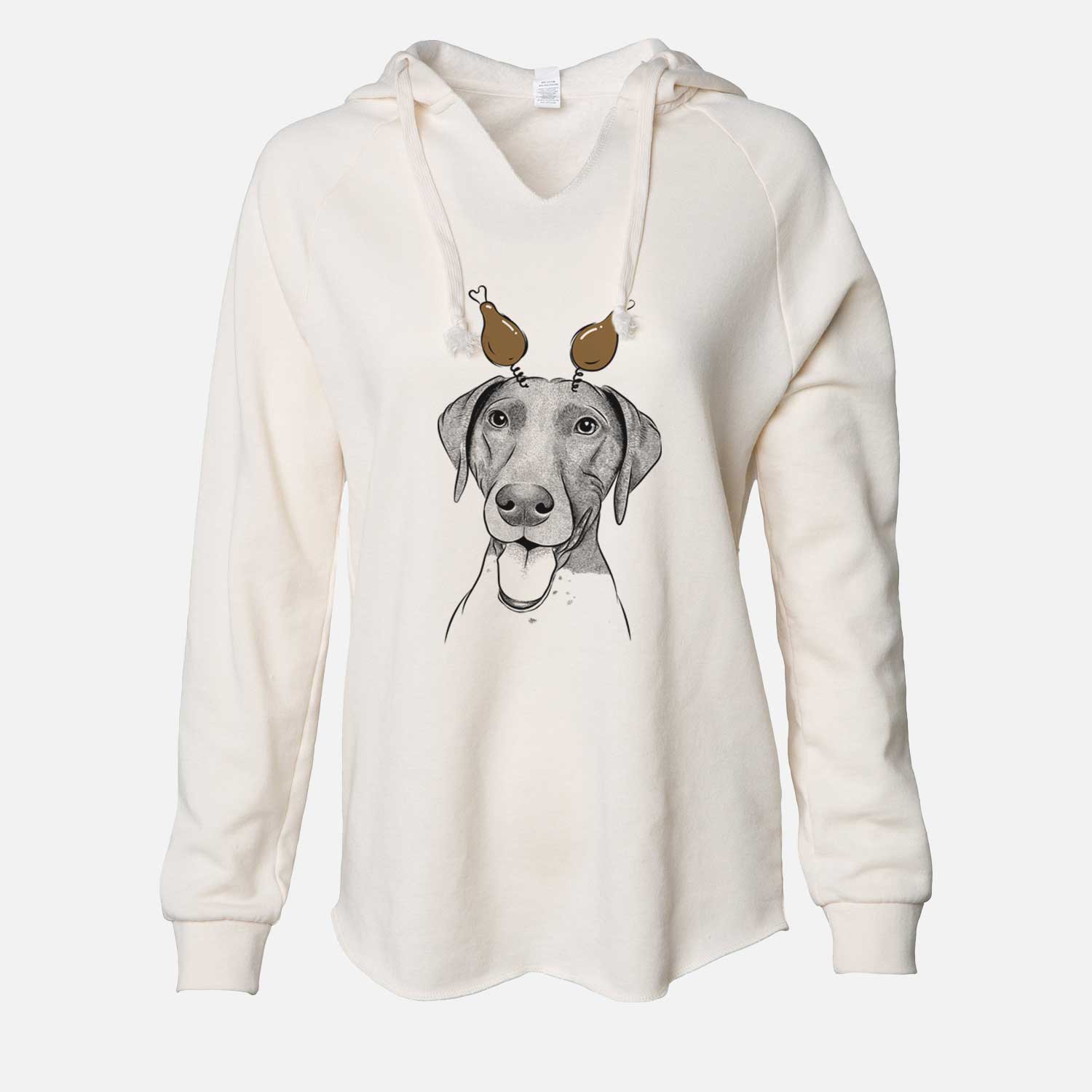 Thanksgiving Remi the German Shorthaired Pointer - Cali Wave Hooded Sweatshirt