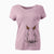 Thanksgiving Remington the Bedlington Terrier - Women's V-neck Shirt