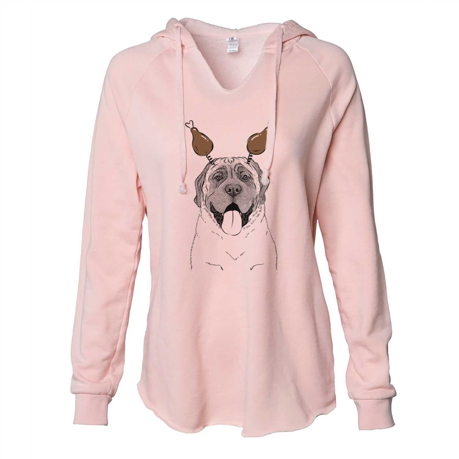 Thanksgiving Remmie the English Mastiff - Cali Wave Hooded Sweatshirt