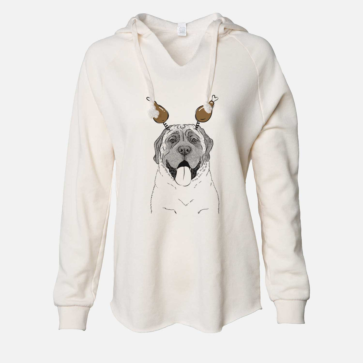 Thanksgiving Remmie the English Mastiff - Cali Wave Hooded Sweatshirt